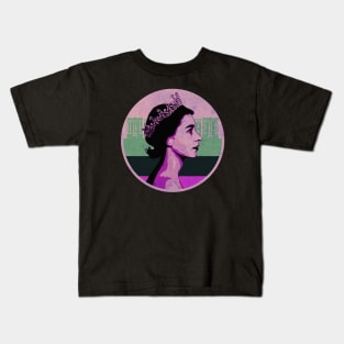 Vaporwave: Queen E. Kids T-Shirt